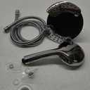 Shower Head with Handheld High Pressure: INAVAMZ Hand Held Shower Head & Rain Shower Head 2-IN-1 Shower Head with 59" Rotatable Stainless Steel Hose, Shower Trim Systems (15391-1.8 GPM California, Silver)