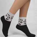 COTTON DAY Women's Soft Combed Cotton Socks Seamless Toe Black White Navy