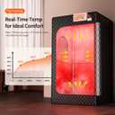 Viconor Portable Sauna Box, Infrared Sauna With 660nm Red Light & 850nm Infrared Red Light Therapy Device for Relaxation, Red Light Sauna for Home 5-Layer Waterproof Insulated, 3L/1200w Steamer, Chair