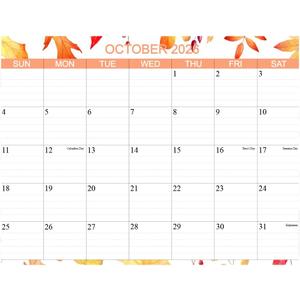 Refrigerator Calendar 2026-2027 - Fridge Calendar Runs from Jan 2026- June 2027 - The Perfect Refrigerator Calendars With Seasonal Designs for Easy Planning, 10.5 * 8 In Magnetic Calendars 2026-2027