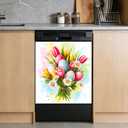 Nuxovilar Dishwasher Magnetic Cover Sticker Panel 23x26in PVC