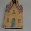 Marspark 24 Pcs Christmas Gift Bags Gingerbread House Gift Bag Vintage Christmas Paper Party Candy Treat Goodie Bags with Handle Brown Kraft Party Favor for Holiday Wrapping Present