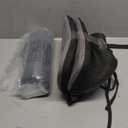 baibu Set of 4 Memory Foam Dual-Layer Design Metal Dining Chair Pads Bar Stool Cushion with Ties for Metal Chairs or Bar Stools - 4 Cushions Only (Gray Black, 14x14x1.5in)