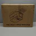 Stainless Steel Cat Litter Box with Lid, XL Extra Large Metal Litter Box for Big Cats, 180 Flip Cover Enclosed Top Entry Litter Boxs with High Sided Enclosure & Scoop, Non-Sticky, Anti-Leakage (Grey)