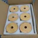 16 Oz Drinking Glasses with Bamboo Lids and Glass Straw - 6 Pcs Glass Cups Beer Ice Coffee Glasses Cute Aesthetic Cup Great for Coffee Bar Accessories Include 2 Cleaning Brushes