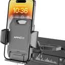 APPS2Car Sturdy CD Slot Phone Mount with One Hand Operation Design, Hands-Free Car Phone Holder Universally Compatible with All iPhone & Android Cell Phones, for Smartphone Mobile (Black)