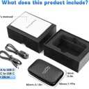 2025 Upgraded Wireless Carplay and Android Auto Dongle Support Netflix/YouTube,Car Play Ai Box with USBA-C and USBC-C Cable for iPhone Android,Convert Wired to Wireless CarPlay Stream to Your Car