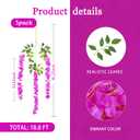 Luerbi 12 Pack Purple Red Wisteria Hanging Flowers Garland, 3.77 Feet Artificial Flower Vines, Fake Wisteria, Artificial Vines Hanging Garland for Backdrop Outdoor Yard Garden Decor