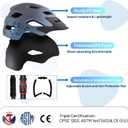 Kids Helmet, SIFVO Kids Bike Helmet Boys and Girls Bike Helmet with Cool Visor Helmet for Kids 5-14, Kids Bike Helmets Youth Bike Helmet Adjustable & Lightweight 50-57cm