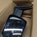Replacement Passenger Right Side Door Mirror Power and Heated with Blind Spot Glass Textured Back Cover for RAM 1500 from 2019 to 2024, Standard