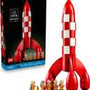 LEGO Ideas Tintin Moon Rocket - Building Set for Adults, Ages 18+ - Collectible Kit for Fans - Bedroom or Home Office Decor - Gifts for Comic Lovers - 21367