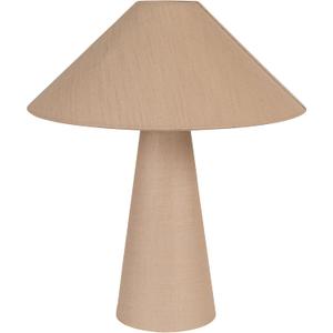 Bloomingville Tall Linen Table Lamp with Shade and Inline Foot Switch, Natural