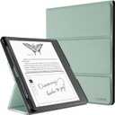 CoBak Stand Case for Kindle Scribe - Premium Folio Leather Cover with Pen Holder, Auto Sleep/Wake - Compatible with 10.2 Inch Kindle Scribe (2022/2024 Release) (*Sage Green)