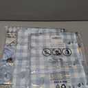 Pack Of 3 Quimoy Fall Kitchen Valance 54 x 18 Inch, Blue White Plaid Curtains with Rod Pocket, Autumn Pumpkin Valances Curtain for Windows, Fall Thanksgiving Valances for Home Kitchen Windows Decor