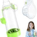 Soft Silicone Inhaler Spacers for Adults and Kids - Fun and Colorful Nessi OTC Spacer (Kids-Green)
