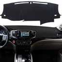 ZOXOQ Dashboard Cover for Honda Pilot Accessories 2016-2022 / Passport Accessories 2019-2025 / Ridgeline Accessories 2017-2025 Dash Board Mat Sunshield Pad Carpet Protector Wihout HUD (Black)