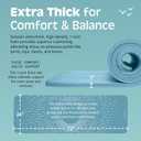Retrospec Solana Yoga Mat 1" Thick w/Nylon Strap for Men & Women - Non Slip Exercise Mat for Home Yoga, Pilates, Stretching, Floor & Fitness Workouts