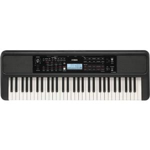 Yamaha 61 Touch Sensitive Keys Portable Keyboard for Beginners with Music Rest, Power Adapter PSR-E383