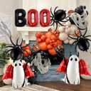 2 x Halloween Balloons Decorations, Red Boo Letter, Devil, Spider Foil Balloon for Halloween Party Decorations (Red)