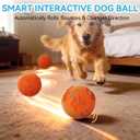 Interactive Dog Toy Ball, Smart Automatic Moving Dog Toy for Medium Large | Electric Vibrating Dog Toy, Rolling & Bouncing Interactive Dog Ball, E-TPU, IP54 Waterproof, 2 Modes, USB-C Rechargeable