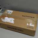 TUTOTAK Small Side Table, Narrow End Table, Skinny Sofa Table, Slim Nightstand, Couch Table, Living Room, Bed Room, White TB01BW062 (2-Tier7.9"D x 15.8"W x 22.5"H)