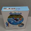 PoolCandy 6FT Shark Ride-On Pool Float  Giant Inflatable Raft with Grab Handles, Heavy-Duty PVC, Fun Summer Water Toy for Kids & Adults at Beach or Lake