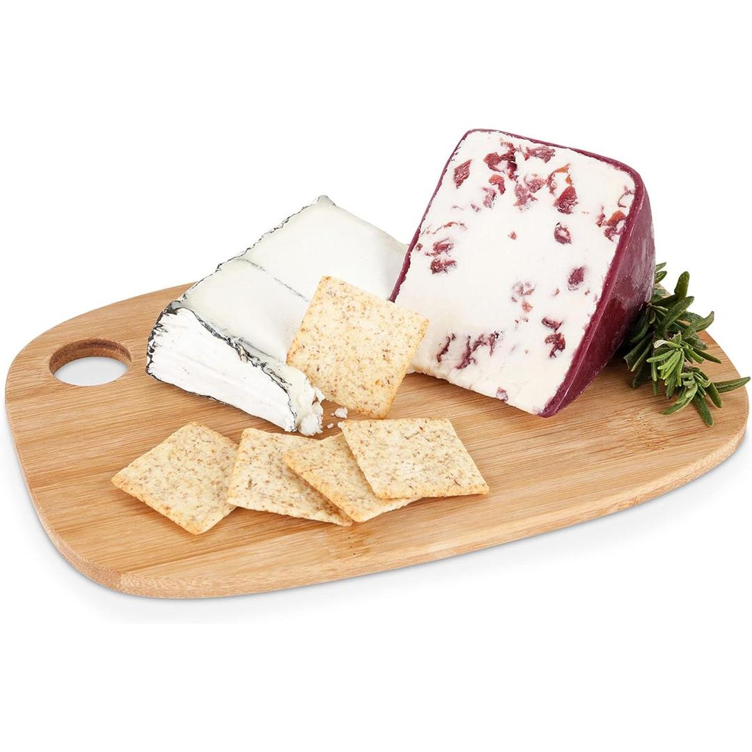 True Morsel Small Bamboo Cheese Board, Bamboo Wood, 8.75" by 6", Cheese Service, Entertaining Gift Set