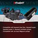 UST1152 Swimming Pool Pump Motor and Seal Kit 1.5 HP Compatible with Hayward Super SP2610X15, Super II, Max Flow, Jacuzzi Magnum Pumps, ST1152 1-1/2 HP C-Face Pool Motor