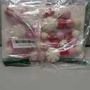 Glaciart One Peppermints and Candies Felt Ball Garland - Pompom Holiday Decoration Hand-Made from Natural Wool - Cute Hanging Decor for Christmas Tree, Kids Bedroom, Living Room, Nursery - 9 Feet Long