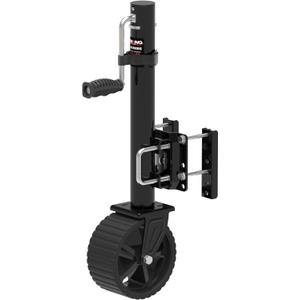 8-inch Wheel Trailer Jack, 13" Vertical Movement, 2000 lbs, for RV, Boat, Trailer and More, Black