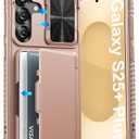 ATATOO for Samsung Galaxy S25+ Plus Case Wallet, Built-in Card Holder (3-5 Cards) [RFID Blocking] & Slide Camera Cover, Military Grade Protection, Hard Rugged Phone Case for S25 Plus 6.7" 2025