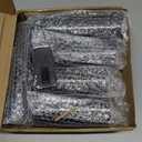 kakoya Flameless LED Candles with Timer 5 Pc Flickering Flameless Candles for Romantic Ambiance and Home Decoration Stable Acrylic Shell,with Embedded Star String,Battery Operated CandlesBlack