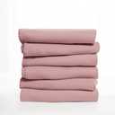Fleece Throw Blanket Set Bulk for Travel Kids Outdoor Wedding Pet (Pink, Pack of 6 50x60 Inches)