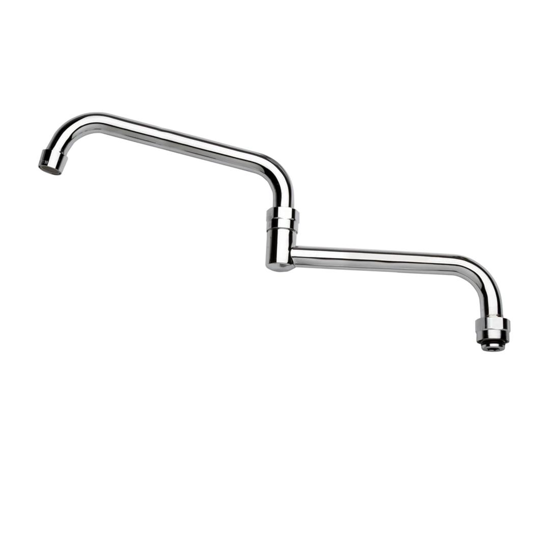 Krowne 19-226L Krowne Silver Series Replacement Spout, 18" Double Jointed spout, fits Krowne Silver Series faucets