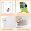 4 x 2Pcs Car Acrylic Magnetic Personalized Photo Holder Car Accessories Car Visor Photo Clip, Car Visor Picture Frame, Suitable for Adding Family or Personal Photos
