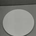 Masupu Drink Table, Round Side Table for Small Spaces, Pedestal Side Table, Small End Table with Metal Base, for Living Room, Bedroom, Bathroom, White Gold