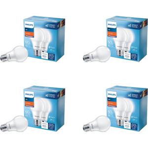PHILIPS LED 60W A19 DL 4 PK BASIC ( 2 PACK)