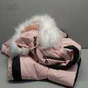 YRAETENM Womens Winter Onesies Ski Jumpsuits Outdoor Sports Waterproof Windproof Snowsuit Fur Collar Coat Slim Ski Outfits,XXL PINK