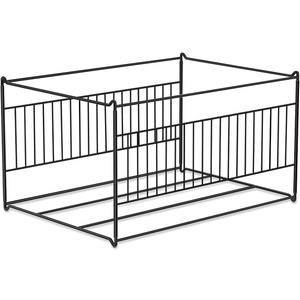 Hanging File Folder Frame Legal/Letter Size,File Cabinet Hanger,Inserts,Rack for Hanging Files,Fit Size Bigger 15.1L,9.6H Filing Cabinet,Desk Drawer,Hanging File Organizer/Rails,Steel,Black