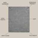 Gray 5x7 Modern Geometric Area Rug – Washable Living Room Rug, Minimalist Linear Carpet with Soft High-Low Pile, Fluffy Floor Rugs for Bedroom, Kids Room, Nursery, Home Décor, Grey