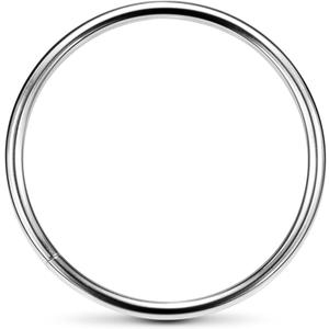 CooBigo 12Pack 2" O Rings Metal Buckle Loops Crafts Purse Bag Webbing Strap Backpack Making Dog Leash Collar Hardware (Large, Silver)