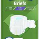 Medline FitRight Incontinence Diapers, Specialty Size Adult Diapers, For Men And Women, Maximum Protection, Waist Size 65"94", 4XL, 8 briefs per bag, 32 briefs per case
