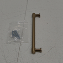 Hickory Hardware 1 Pack Solid Core Kitchen Cabinet Pulls, Luxury Cabinet Handles, Hardware for Doors & Dresser Drawers, 6-5/16 Inch (160mm) Hole Center, Champagne Bronze, Piper Collection