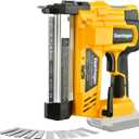 Cordless 2" Brad Nailer Compatible with Dewalt 20V Battery (No Battery and Charger), 2-in-1 Electric Nail /Staple, 18 Gauge Nail Battery Powered with 1000 Nails for Wood Carpentry