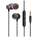in Ear Wired Earbuds, Wired Headphones with Microphone, 3.5mm Corded Earphones with in Line Volume Controller, Black