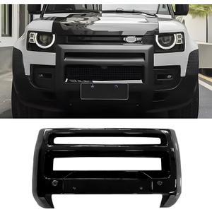 Front Bumper Cover Guard Compatible with 2020-2025 Land Rover Defender 90 110 130 ABS Plastic Bull Bar Grille Protector Exterior Trim Accessories
