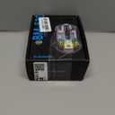 HXMJ-Wireless Gaming Mice with Transparent Crystal Shell,Tri-Modes (USB Wired+2.4G Wireless+Bluetooth),Silent Click,RGB Backlit-White