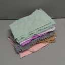 HOMEXCEL Baby Washcloths 24 Pack-Microfiber Coral Fleece Baby Bath Face Towel 7 x 9 Inch Extra Absorbent and Soft Burp Cloth and Wash Cloths for Newborn-Infants and Toddlers-Gentle On Sensitive Skin