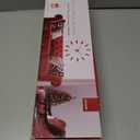 VANGOLD Frameless Wall Clock, 3D Modern Trend Wall Clocks for Living Room Decor, DIY Large Wall Clock Easy to Install Silent and Size Adjustable, Suitable for Kitchen, Farmhouse, Bedroom (Red)