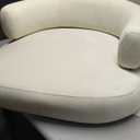 Swivel Barrel Chair, Velvet Accent Armchair Swivel Club Chair for Living Room Bedroom Reception Room, 1 Pack, Beige